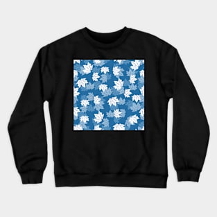 Leaf maple on deep water ice cold Crewneck Sweatshirt